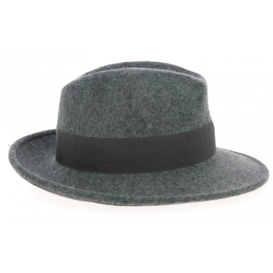 Chapeau Fédora Feutre Laine Vanador Gris - Traclet Chapeau Fédora Feutre Laine Vanador Gris - Traclet