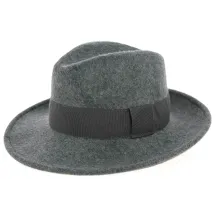 Chapeau Fédora Feutre Laine Vanador Gris Chiné - Traclet Reference : 9980 | Chapellerie Traclet
