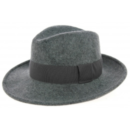 Fédora Felt Wool Vanador Heather Grey Hat - Traclet