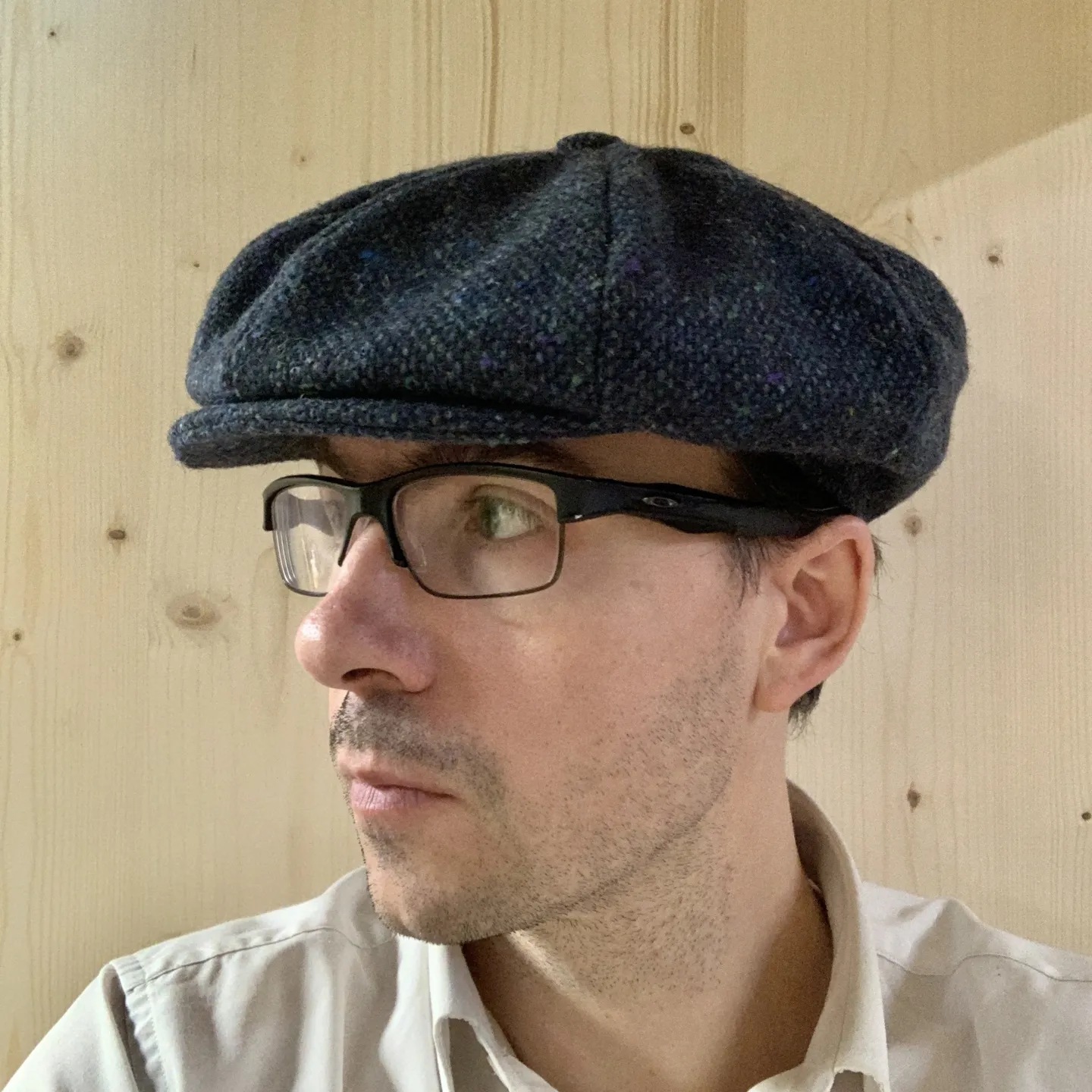 Casquette Irlandaise Clonmel Bleu chiné - Hanna Hats Reference : 3074 | Chapellerie Traclet