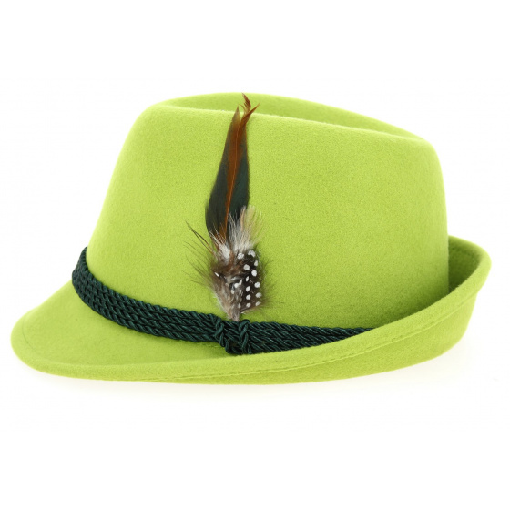 Saint Patrick Hat Wool Felt Lime Green - Traclet Saint Patrick Hat Wool Felt Lime Green - Traclet