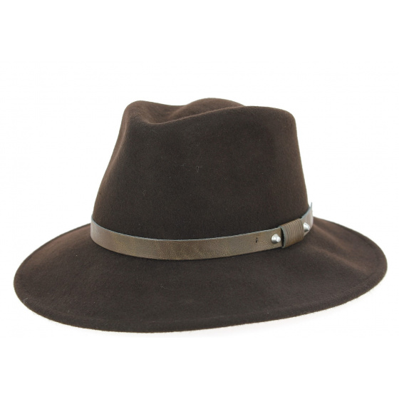 Traveller Hofen Brown Wool Felt Hat - Traclet