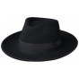 Fedora Messine Felt Wool Hat Black- Traclet