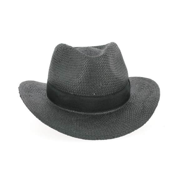 Thierry Black Paper Straw Traveller Hat - Traclet