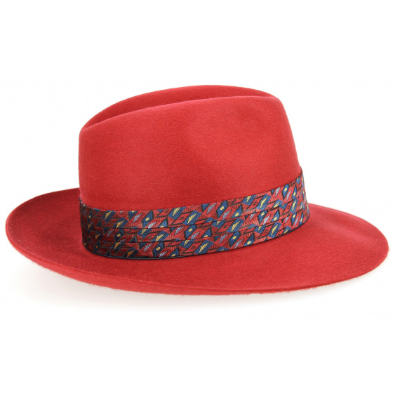 Chapeau Fedora Borsalino Feutre Poil Bordeaux Chapeau Fedora Borsalino Feutre Poil Bordeaux