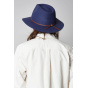 Wesley Traveller Navy Blue Wool Felt Hat - Brixton