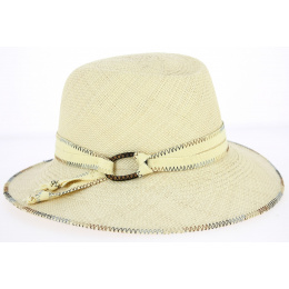 Natural Benita Panama Fedora Hat - Mayser