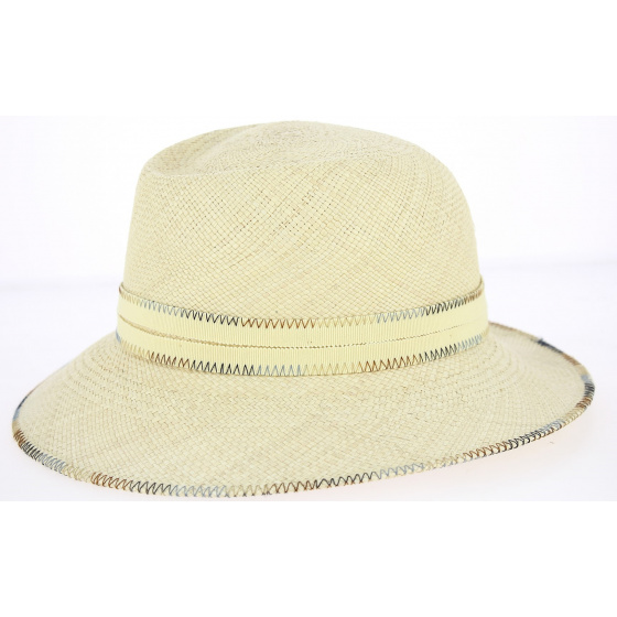 Natural Benita Panama Fedora Hat - Mayser
