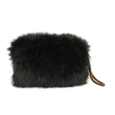 Katerina Brown Faux Fur Hand Muff - Traclet Reference: 4401 | Traclet Hat Shop