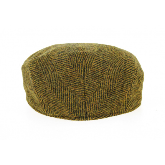 Agnières Flat Cap Wool Herringbone Mustard - Traclet Agnières Flat Cap Wool Herringbone Mustard - Traclet