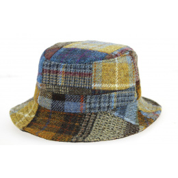Reversible Clipper Patchwork Wool & Cotton Bucket Hat - City Sport