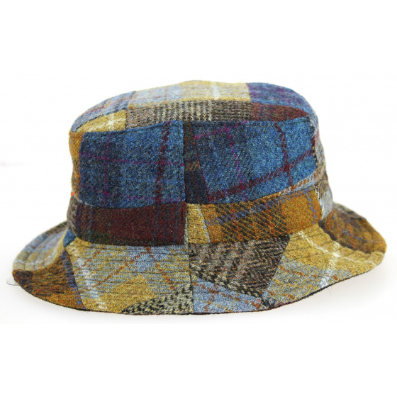 Reversible Clipper Patchwork Wool & Cotton Bucket Hat - City Sport