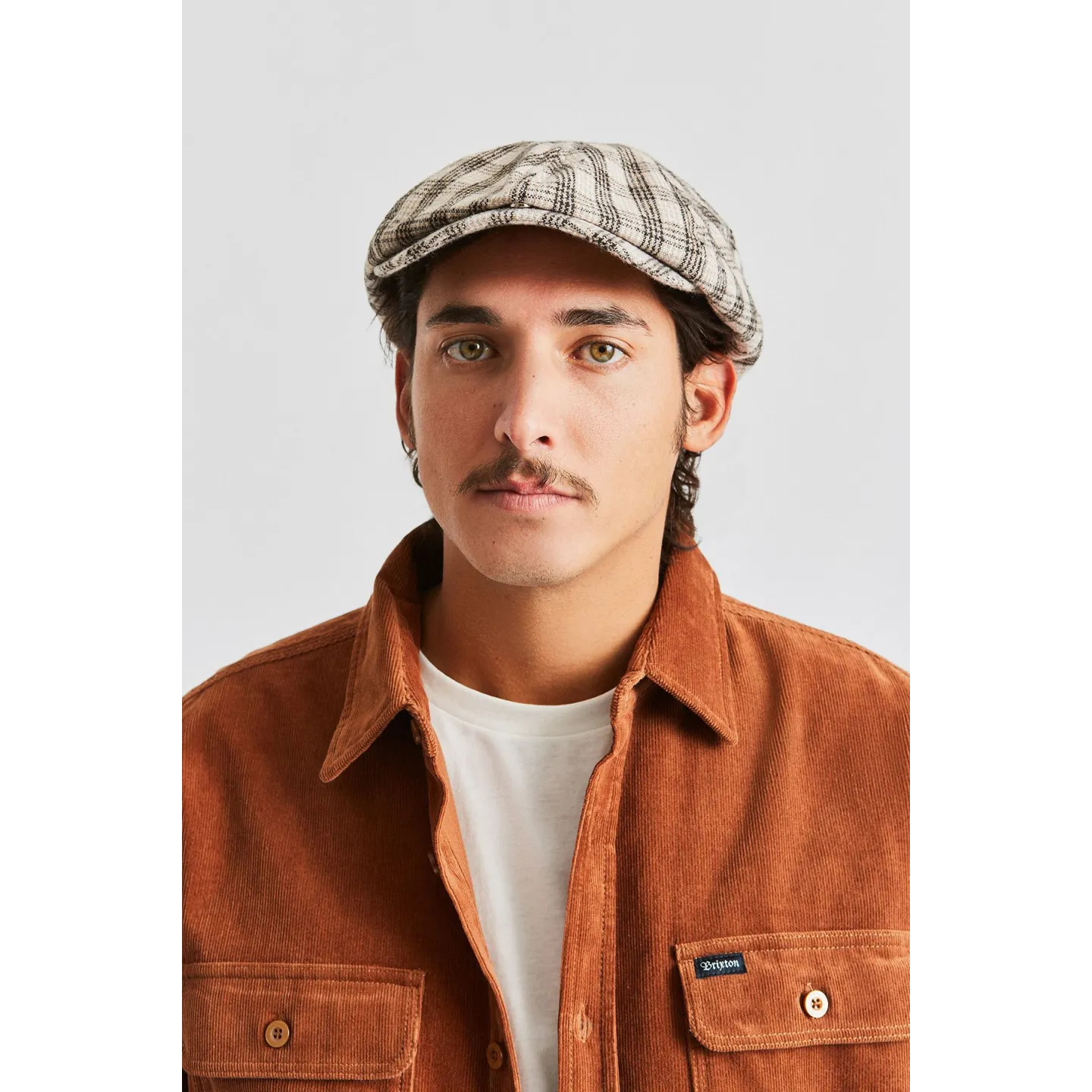 Brixton Plaid Lightweight Brood Cap - Wool Reference: 10058 | Traclet Hat Shop