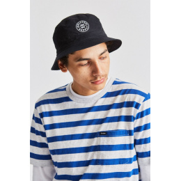 Black Cotton Oath Bucket Hat - Brixton