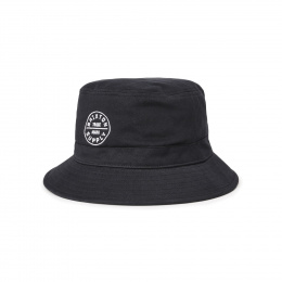 Black Cotton Oath Bucket Hat - Brixton