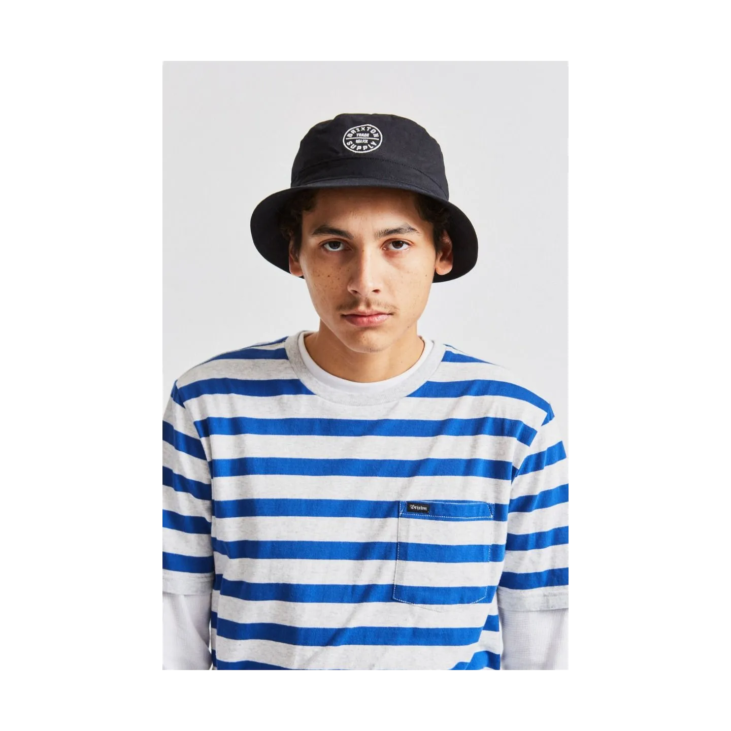 Chapeau Bob Oath Coton Noir- Brixton Reference : 10063 | Chapellerie Traclet