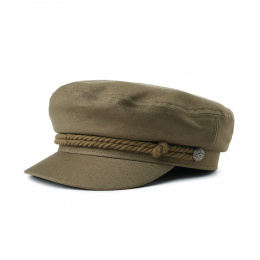 Navy Cap Fiddler Cotton Military Olive - Brixton