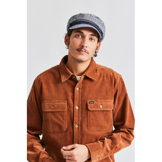 Casquette Marin Fiddler Bleu Marine Lin & Coton- Brixton