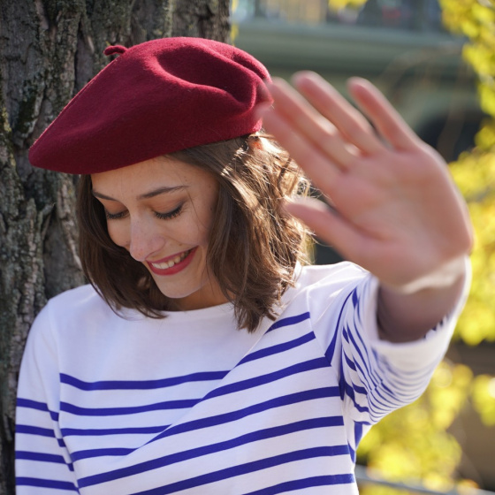 Classic Burgundy Beret - Le Béret Français