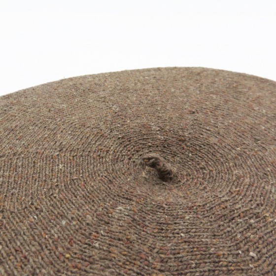 Béret Été Marron Coton Soie & Lin - Le Béret Français