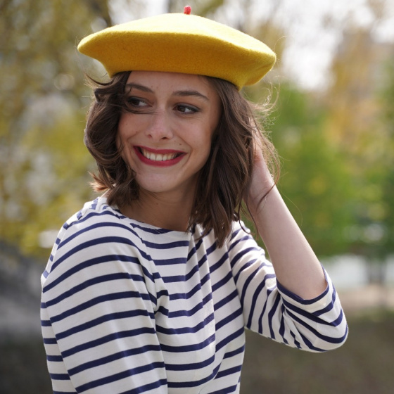 Mustard Fashion Beret - Le Béret Français