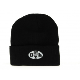 Black Breton Cuffed Beanie B.Z.H. - Traclet
