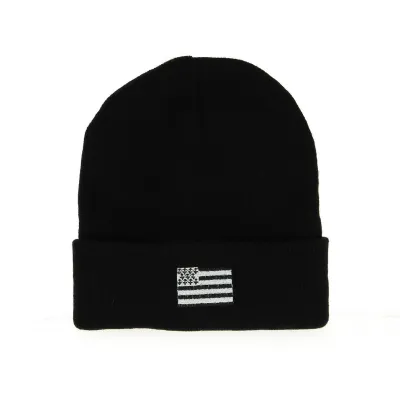 Black Brittany Flag Beanie - Traclet Reference: 10087 | Traclet Hat Shop