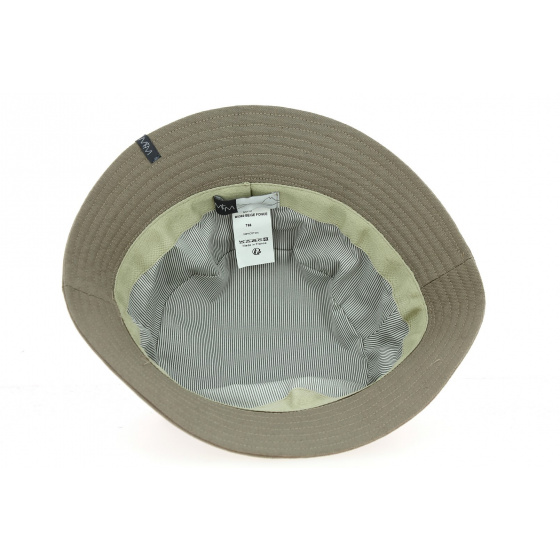 Dark Beige Cotton Soho Bucket Hat - Mtm Dark Beige Cotton Soho Bucket Hat - Mtm