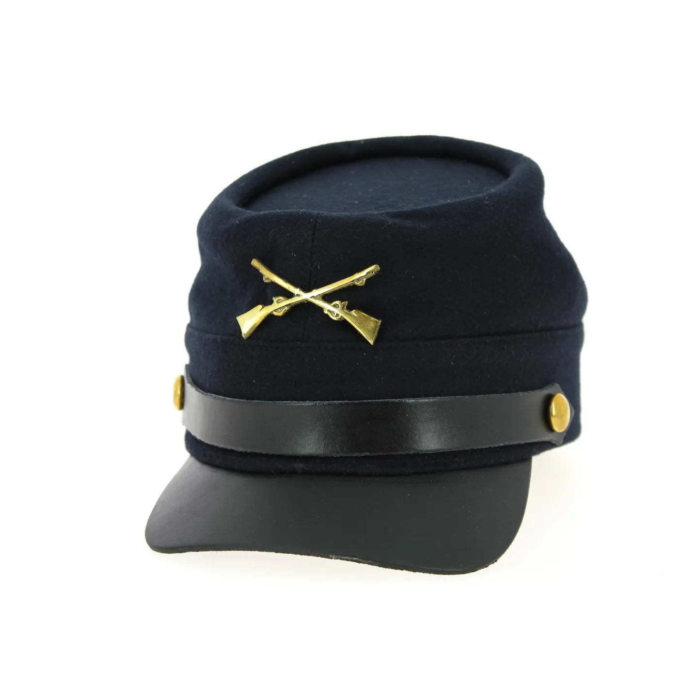 Union Army Cap in Navy Blue Wool - Traclet  Reference: 10109 | Traclet Hat Shop