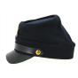 Union Army Cap in Navy Blue Wool - Traclet