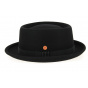 Black Wool Felt Porkpie Hat Ron - Mayser
