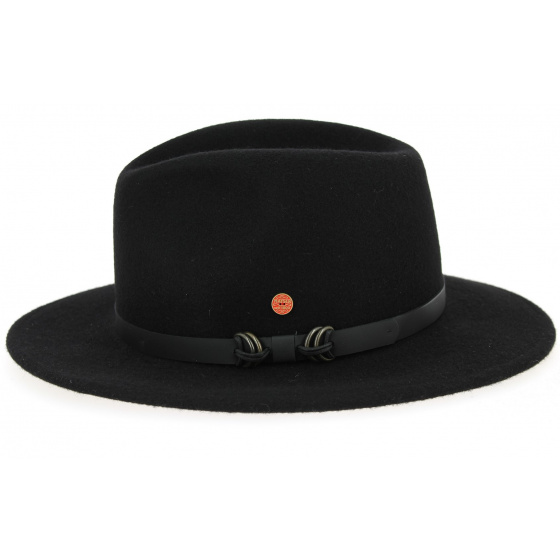 Chapeau Outdoor Georgia Laine Noir- Mayser Chapeau Outdoor Georgia Laine Noir- Mayser