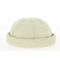Sand-colored Linen Cooper Docker Cap - Mtm