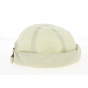 Sand-colored Linen Cooper Docker Cap - Mtm