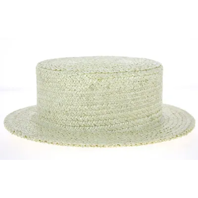 Triple Thickness White Boater - Traclet Reference: 10122 | Traclet Hat Shop