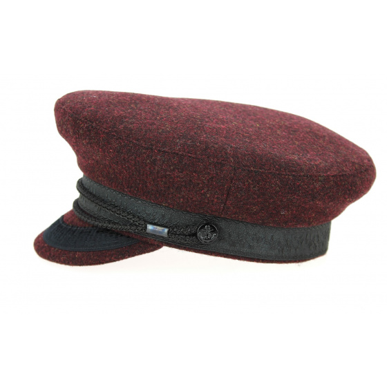 Sailor Cap Camaret Wool Burgundy- Mtm