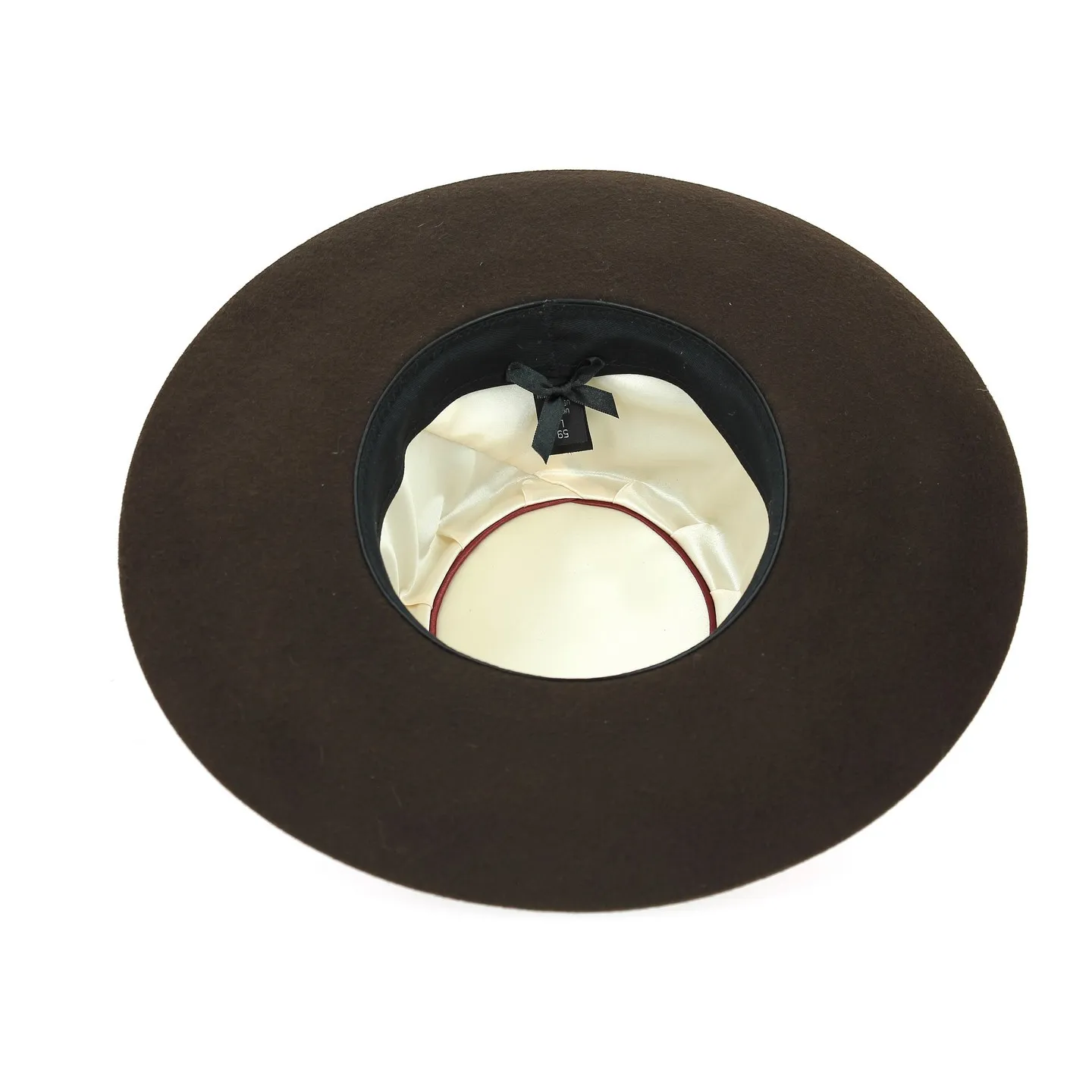 Chapeau Santiago Cordobes/Canotier Feutre Laine Chocolat- Traclet Reference : 10130 | Chapellerie Traclet