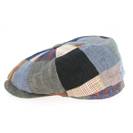 Hatteras Patchwork Cap in Linen, Wool & Cotton - Stetson