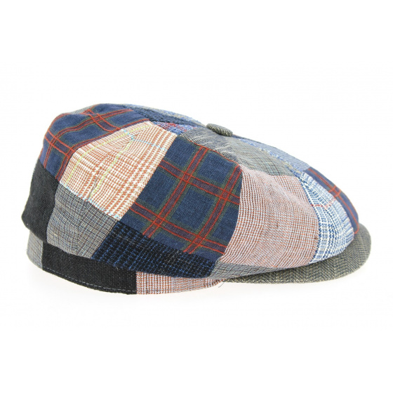 Hatteras Patchwork Cap in Linen, Wool & Cotton - Stetson