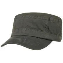 Black & Khaki Cotton Army Cap - Stetson Reference: 10146 | Traclet Hat Shop