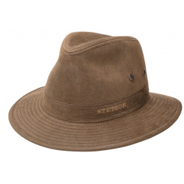 Brown Cotton Traveller Hat - Stetson