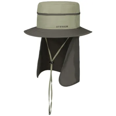 Bob Cache-Nuque Nylon Gris & Vert- Stetson  Reference : 10149 | Chapellerie Traclet