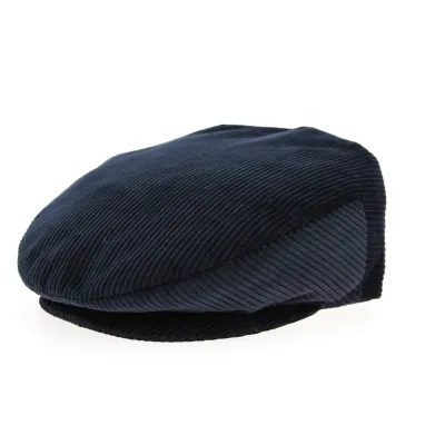 Casquette Plate Must Velours Côtelé Marine - Mtm