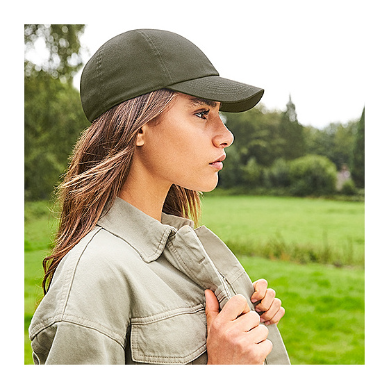 Organic Cotton Black Baseball Cap - Beechfield