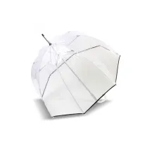 Black Transparent Dome Umbrella - Isotoner   Reference: 10154 | Traclet Hat Shop