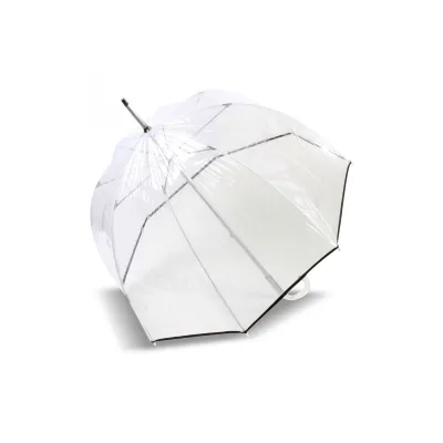 Parapluie Cloche Transparent Noir- Isotoner   Reference : 10154 | Chapellerie Traclet
