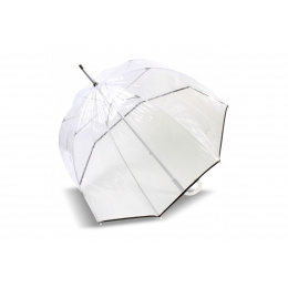 Parapluie Cloche Transparent Noir- Isotoner