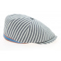 Hatteras Forli Cap with Blue Stripes Cotton - ALFONSO D'ESTE