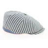 Casquette Hatteras Forli avec Rayures Bleues Coton- Traclet Reference : 10155 | Chapellerie Traclet