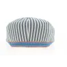 Casquette Hatteras Forli avec Rayures Bleues Coton- Traclet Reference : 10155 | Chapellerie Traclet